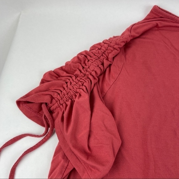 Terra & Sky Tshirt Womens 3X Red Drawstring Sleeves - Picture 4 of 9